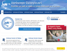 Tablet Screenshot of horoscopoescorpio.net